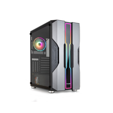 CAJA ATX TOOQ "NIGHTCITY" NEGRA EATX/ATX/Micro ATX/Mini TX FRONTAL LED Semitorre