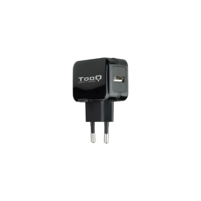 CARGADOR PARED AUTOMATICO 1XUSB 5V 2.4A NEGRO TOOQ