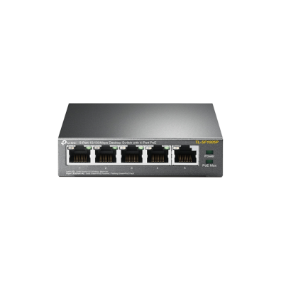 Switch TP-LINK 5 Puertos + 4 PoE 10/100 - Conectividad Redes