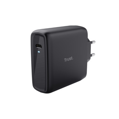 TITLE: TRUST CARGADOR PARED/VIAJE USB-C 100W NEGRO MAXO