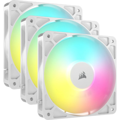 VENTILADOR CORSAIR AUXILIAR RS120 A-RGB 120MM WHITE TRIPLE PACK