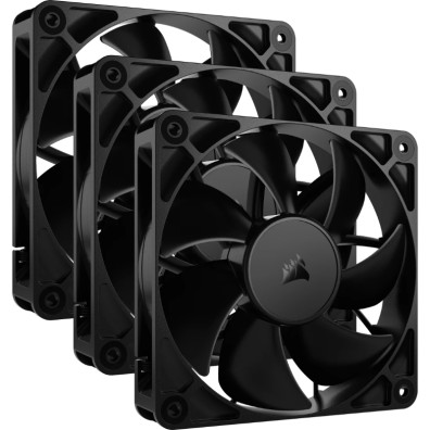 Ventilador Auxiliar Corsair RS120 120mm Black Triple Pack