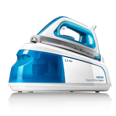 CENTRO DE PLANCHADO HAEGER BLUE STEAM 2.200W AZUL/BLANCO