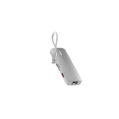 HUB USB-C LINQ 140W 8 Puertos Pro en Gris