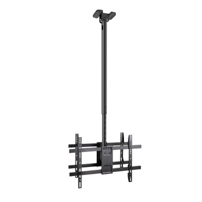 SOPORTE DE TECHO PARA 2 PANTALLAS TOOQ 43-86" HASTA 50KG VESA 600X400 NEGRO