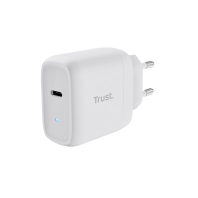 CARGADOR USB-C TRUST 45W MAXO BLANCO PARED/VIAJE