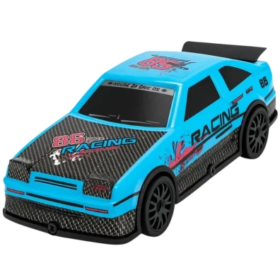Coche RC Eléctrico 810P 1/22 4WD Drift Negro Azul Claro
