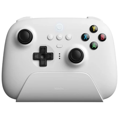 Gamepad 8BitDo Ultimate 2.4G Blanco con Base de Carga - PC/Android/Steam