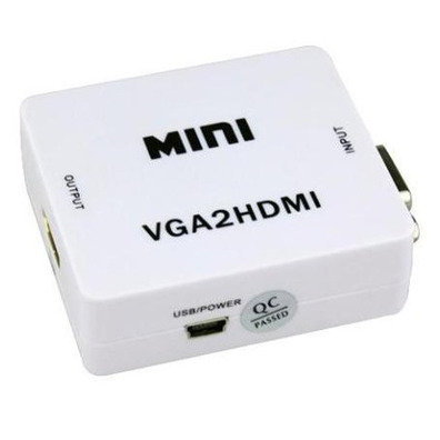 Mini adaptador VGA-HDMI con audio 3.5mm