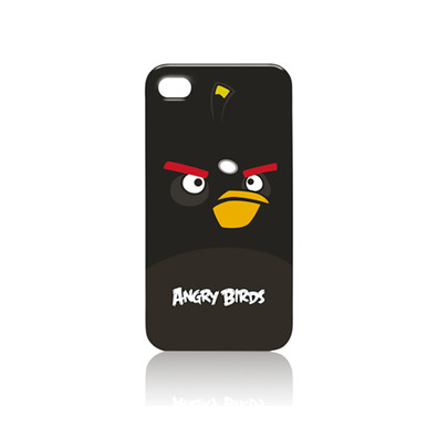 Carcasa Angry Birds Negra iPhone 4/iPhone 4S