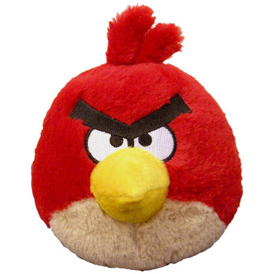 Angry Birds - Peluche color Rojo 12 cm con sonido