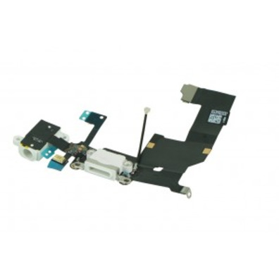 Repuesto Cable Audio/Dock/Antena/Mic iPhone 5 Blanco