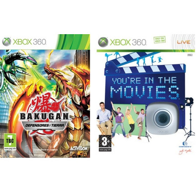 Kids Pack Xbox 360 (Bakugan + You are in the Movies + cámara)