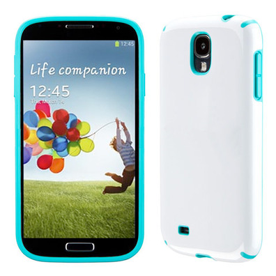 Funda CandyShell para Samsung Galaxy S4 Blanco-Azul