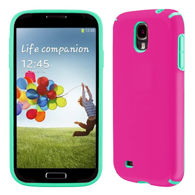 Funda CandyShell para Samsung Galaxy S4 Naranja-Magenta