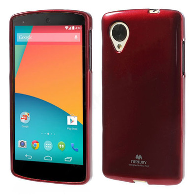 Carcasa TPU para LG Google Nexus 5 Rojo