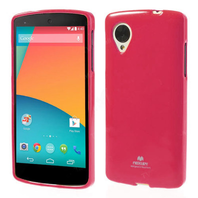 Carcasa TPU para LG Google Nexus 5 Rojo