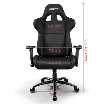 Silla Gaming Drift DR100 Negra/Roja