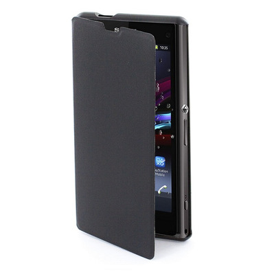 Funda muvit Easy Folio Sony Xperia Z1 Compact Negro