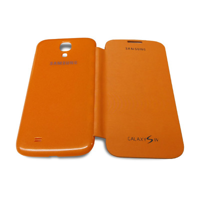 Funda tipo libro para Samsung Galaxy S4 Amarillo