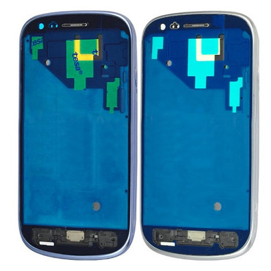 Marco frontal Samsung Galaxy S3 Mini Azul