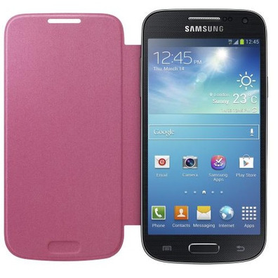 Funda tipo libro para Samsung Galaxy S4 Mini Rosa