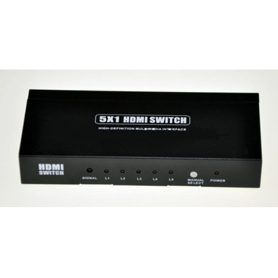 Switch HDMI 5x1 con mando a distancia