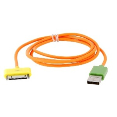 Cable de recarga USB Naranja para iPad/iPhone/iTouch/iPod