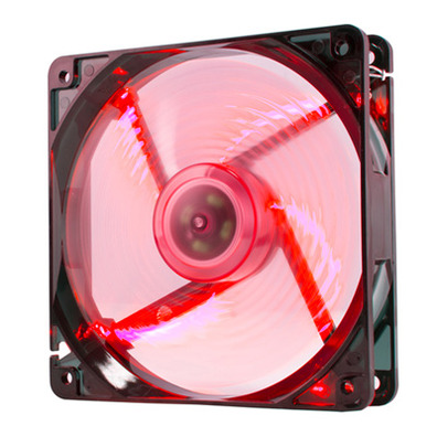 Nox Ventilador Caja Cool Fan 12cm Led Rojo
