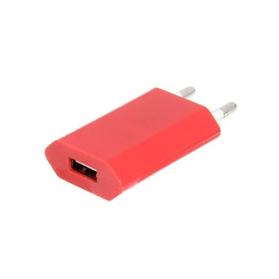 Cargador Flat Cable para iPhone (Rojo)