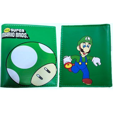 Super Mario Bros - Cartera Luigi y Kinopio