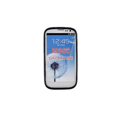 Funda protectora TPU para Samsung Galaxy S III (Negro)