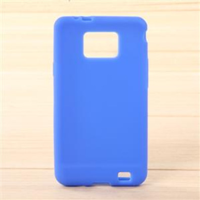Durable Silicone Cover Case for Samsung Galaxy S II I9100 (Blue)