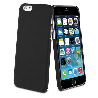 Carcasa Negra tacto goma iPhone 6/6S Muvit