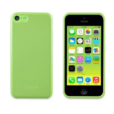 Funda minigel Muvit iPhone 5C Amarillo