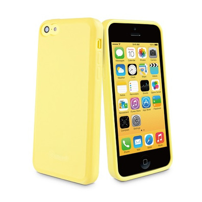 Funda minigel Muvit iPhone 5C Amarillo