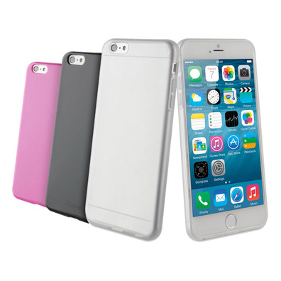 Funda Minigel para iPhone 6 Plus Muvit Rosa