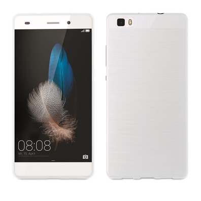 Funda Minigel Transparente + Protector Huawei P8 Lite Muvit