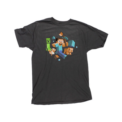 Camiseta Minecraft Run Away XL