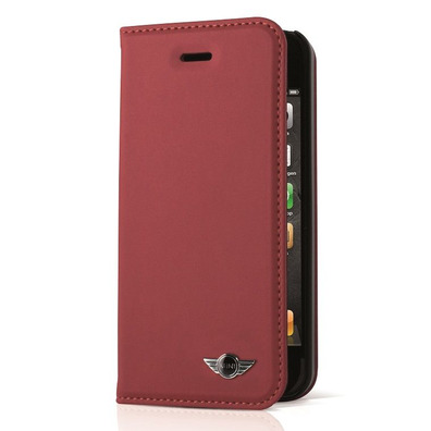 Funda tipo libro para iPhone 6 Plus Mini Rojo