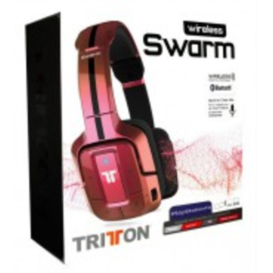 AURICULAR TRITTON SWARM-ROJO METALIZADO (PS4/PC/MAC)