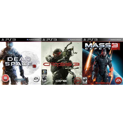 3-Pack PS3 (Dead Space 3 + Crysis 3 + Mass Effect 3)