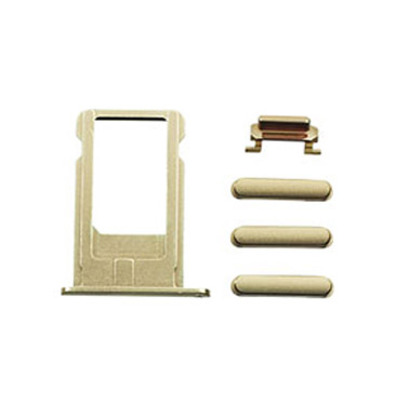 Repuesto SIM Card y botones laterales iPhone 6 Plus Oro