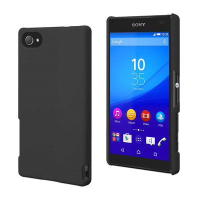 Carcasa Negra tacto goma Sony Xperia Z5 Compact