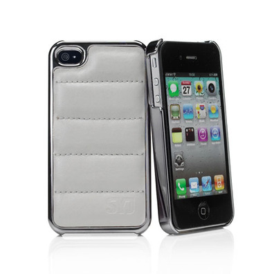 Carcasa Gris Acolchada Hard Shell iPhone 4/4S