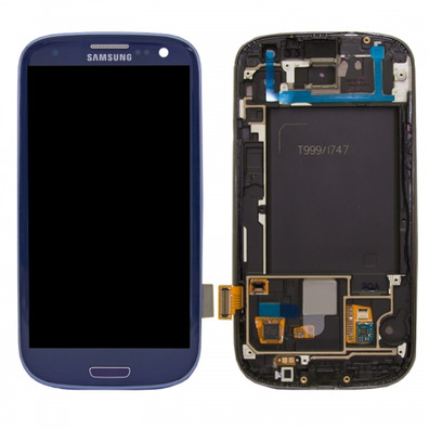 Reparación Pantalla Completa Samsung Galaxy S III i747 ( Azul )
