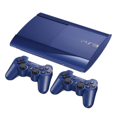 Consola Playstation 3 Slim 500 GB (Azul) + 2 Dualshock 3