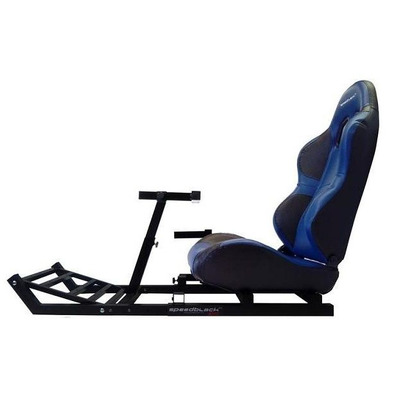 Asiento + Soporte de volante y pedales SpeedBlack DS Negro