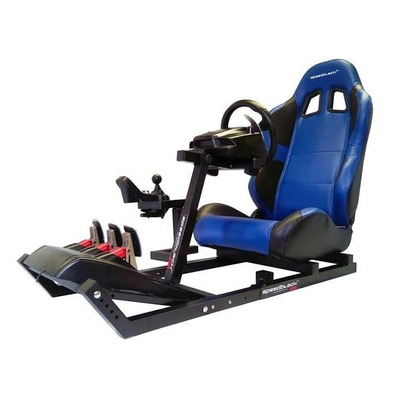 Asiento + Soporte de volante y pedales SpeedBlack DS Negro