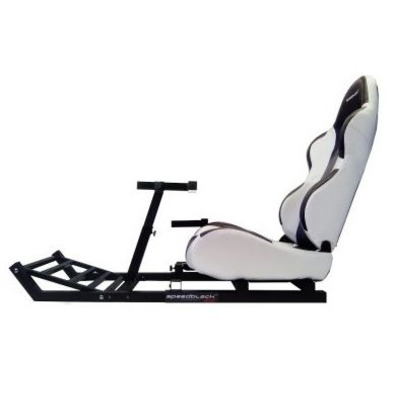 Asiento + Soporte de volante y pedales SpeedBlack DS Negro